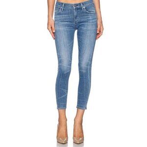 Citizens Of Humanity Blue Denim Rocket Crop High Rise Skinny Jeans Size 27